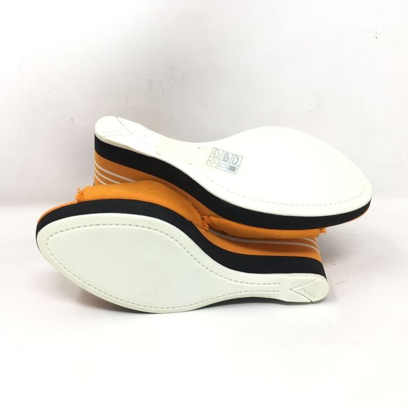 NEW Prada Lace Up Sandals Size 37.5/7.5 US Orange - Picture 7 of 10